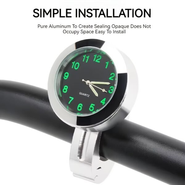 Universal Motorcycle Handlebar Mount Clock – 22mm to 25mm