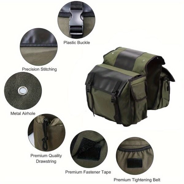 Universal Canvas Motorcycle Saddle Bags & Side Panniers